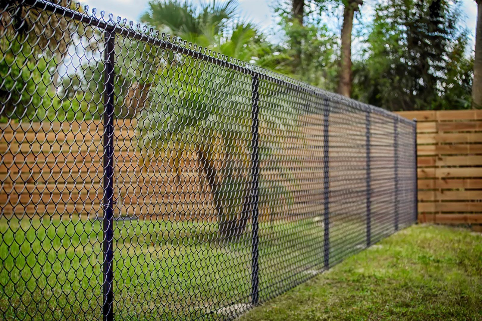 Chain Link Fence in Armada, Michigan